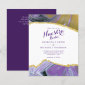 Papier Nuestra Boda AGATE Gold Mariage espagnol INVITE (Devant / Derrière)