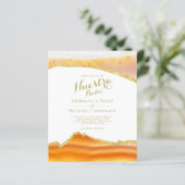 Papier Nuestra Boda AGATE Gold Mariage espagnol INVITE (Debout devant)