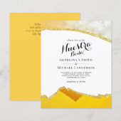 Papier Nuestra Boda AGATE Gold Mariage espagnol INVITE (Devant / Derrière)