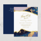 Papier Nuestra Boda AGATE Gold Mariage espagnol INVITE (Devant / Derrière)