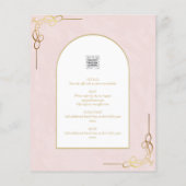 Papier Nuestra Boda Budget Or Accent Invitation bilingue (Dos)