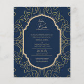 Papier Nuestra Boda Gold Frame Mariage espagnol INVITE (Devant)