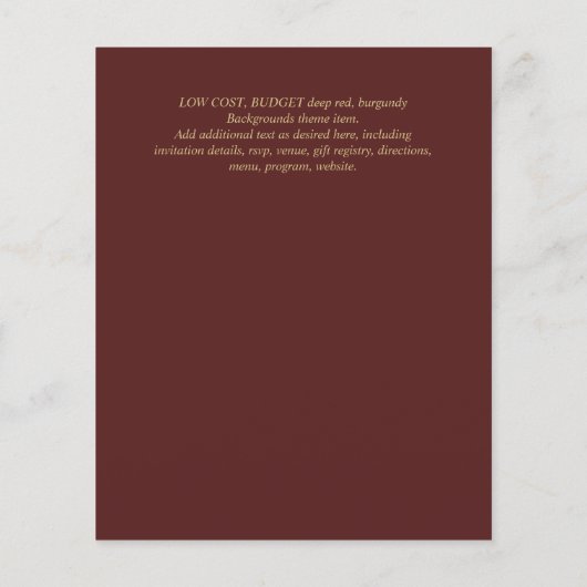 Papier Nuestra Boda Gold Frame Mariage espagnol INVITE (Dos)