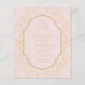 Papier Nuestra Boda Gold Frame Mariage espagnol INVITE (Devant)