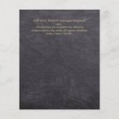 Papier Nuestra Boda Gold Frame Mariage espagnol INVITE (Dos)