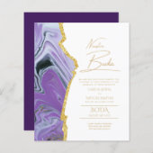 Papier Nuestra Boda Gold Texte AGATE Mariage INVITE (Devant / Derrière)