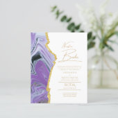 Papier Nuestra Boda Gold Texte AGATE Mariage INVITE (Debout devant)