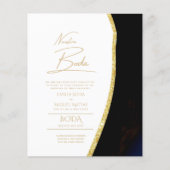 Papier Nuestra Boda Gold Texte AGATE Mariage INVITE (Devant)
