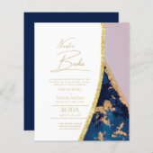 Papier Nuestra Boda Gold Texte AGATE Mariage INVITE (Devant / Derrière)