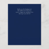 Papier Nuestra Boda Gold Texte AGATE Mariage INVITE (Dos)