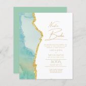 Papier Nuestra Boda Gold Texte AGATE Mariage INVITE (Devant / Derrière)