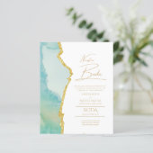 Papier Nuestra Boda Gold Texte AGATE Mariage INVITE (Debout devant)