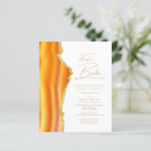 Papier Nuestra Boda Gold Texte AGATE Mariage INVITE (Debout devant)