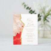 Papier Nuestra Boda Gold Texte AGATE Mariage INVITE (Debout devant)