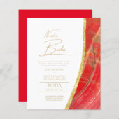 Papier Nuestra Boda Gold Texte AGATE Mariage INVITE (Devant / Derrière)