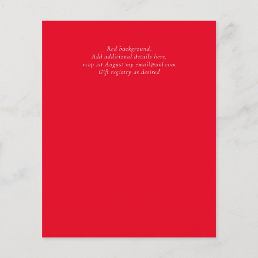 Papier Nuestra Boda Gold Texte AGATE Mariage INVITE (Dos)