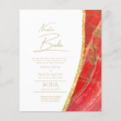 Papier Nuestra Boda Gold Texte AGATE Mariage INVITE (Devant)