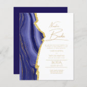 Papier Nuestra Boda Gold Texte AGATE Mariage INVITE (Devant / Derrière)