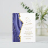 Papier Nuestra Boda Gold Texte AGATE Mariage INVITE (Debout devant)