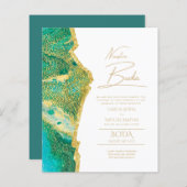 Papier Nuestra Boda Gold Texte AGATE Mariage INVITE (Devant / Derrière)