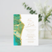 Papier Nuestra Boda Gold Texte AGATE Mariage INVITE (Debout devant)