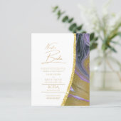 Papier Nuestra Boda Gold Texte AGATE Mariage INVITE (Debout devant)
