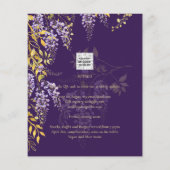 Papier Nuestra Boda Lilac Mariage Wisteria Invitation esp (Dos)