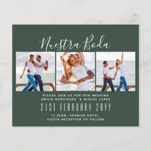 Papier Nuestra Boda Photo Collage Mariage INVITE