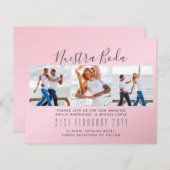 Papier Nuestra Boda Photo Collage Mariage INVITE (Devant / Derrière)