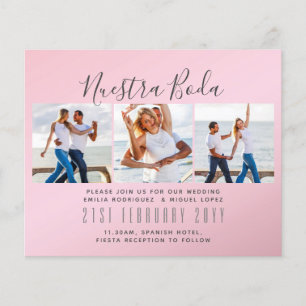 Papier Nuestra Boda Photo Collage Mariage INVITE