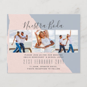Papier Nuestra Boda Photo Collage Mariage INVITE