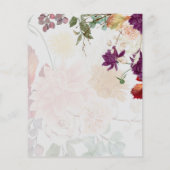 Papier NUESTRA BODA Plum Fall Floral Mariage espagnol (Dos)