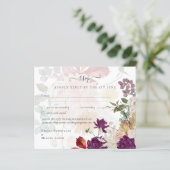 Papier NUESTRA BODA Plum Fall Floral Mariage espagnol (Debout devant)