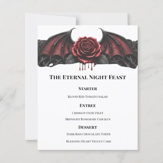 Papier Nuit Éternelle Mariage Gothique Vampire Romance So (Devant)