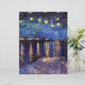 Papier Nuit étoilée au-dessus du Rhône, par Vincent van G (Debout devant)