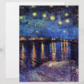 Papier Nuit étoilée au-dessus du Rhône, par Vincent van G (Devant / Derrière)