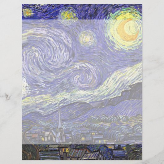 Papier Nuit étoilée par Vincent van Gogh (Devant)