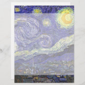 Papier Nuit étoilée par Vincent van Gogh (Devant / Derrière)