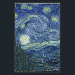 Papier Nuit Van Gogh Starry<br><div class="desc">À propos de The Starry Night\ est un tableau de l'artiste post-impressionniste néerlandais Vincent van Gogh. Le tableau dépeint la vue à l'extérieur de la fenêtre de son sanitarium la nuit, bien qu'il ait été peint de mémoire pendant la journée. Depuis 1941, il est dans la collection permanente du Museum...</div>