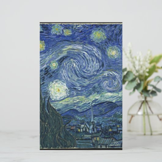 Papier Nuit Van Gogh Starry (Debout devant)