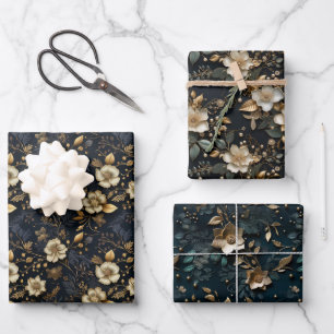 Papier numérique luxueux Gold Foil pour Noël