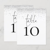 Papier Numéro de table du Mariage de script de Parties sc (Devant / Derrière)