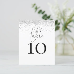 Papier Numéro de table du Mariage de script de Parties sc