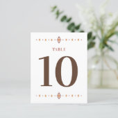 Papier Numéro de table du Mariage occidental (Debout devant)