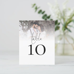 Papier Numéro de table du Mariage photo moderne