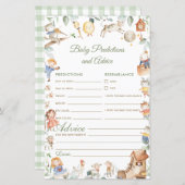 Papier Nursery Rhyme Baby Predictions et conseils Activit (Devant / Derrière)