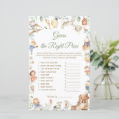Papier Nursery Rhyme Devinez Prix Juste Baby shower Jeu (Debout devant)