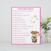 Papier Nursery Rhyme Rhétorique Jeu - Style fille (Debout devant)