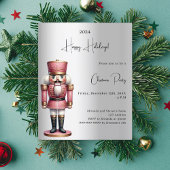 Papier Nutcracker argent Christmas Party invitation