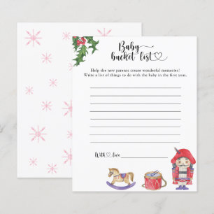 Papier Nutcracker - Liste des seaux pour bébés
